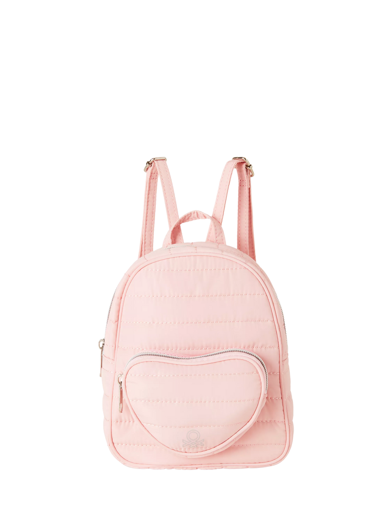 Benetton Kids' Quilted Backpack, Pink