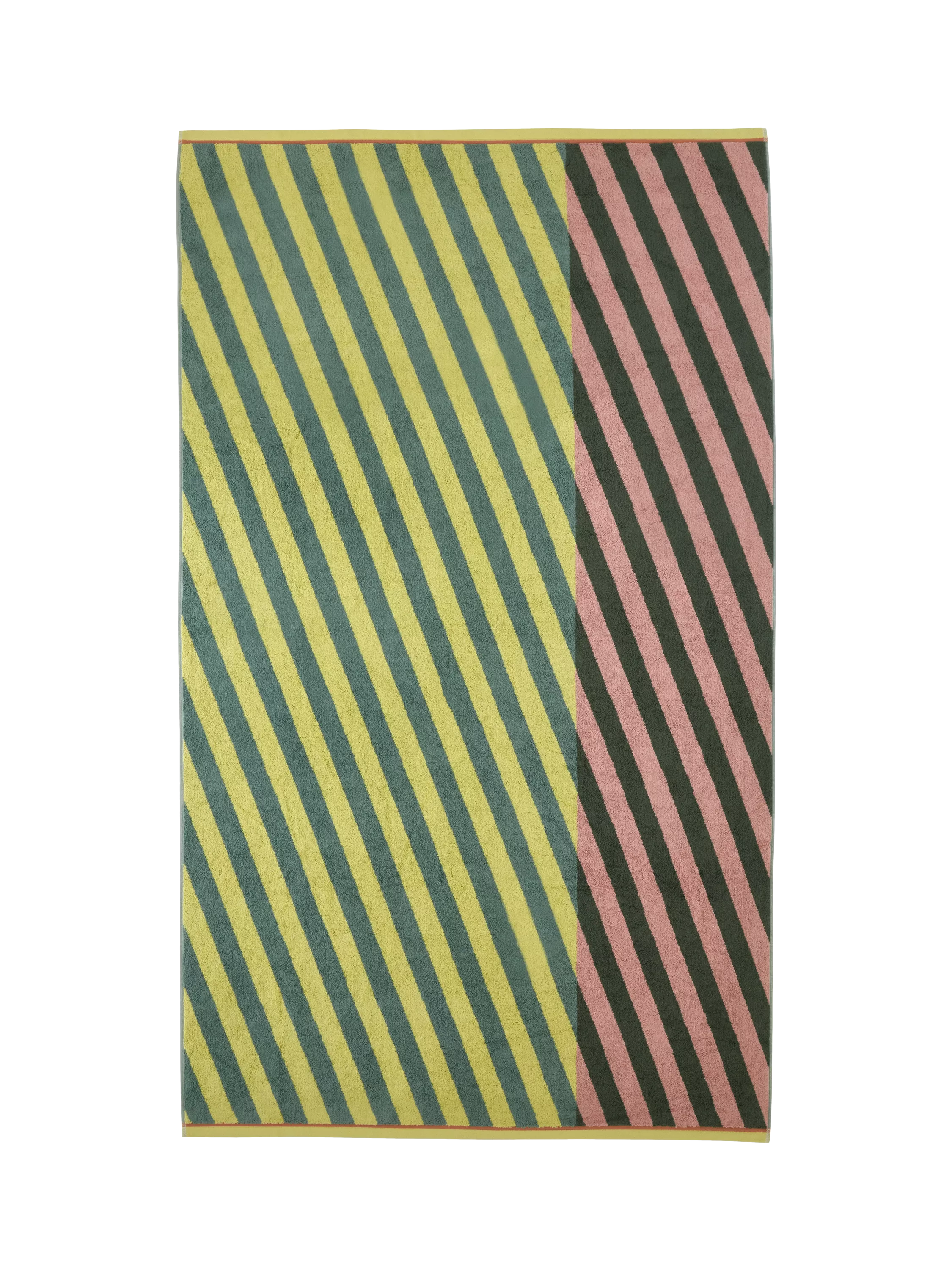 Mapoésie Diagonal Towels - Brown Hand Towel