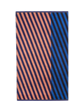 Mapoésie Diagonal Towels - Blue Hand Towel