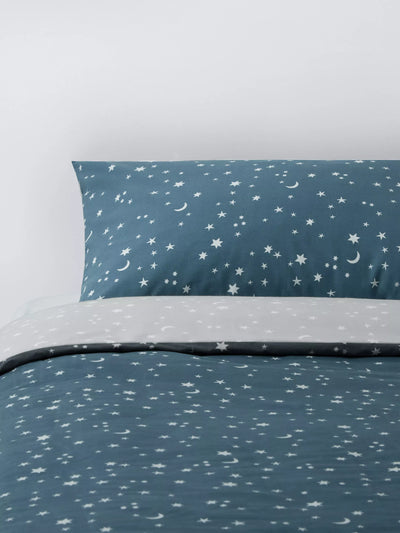 John Lewis John Lewis Kids' Starry Sky Reversible Duvet Cover and Pillowcase Set Double- Buy online at McGrocer