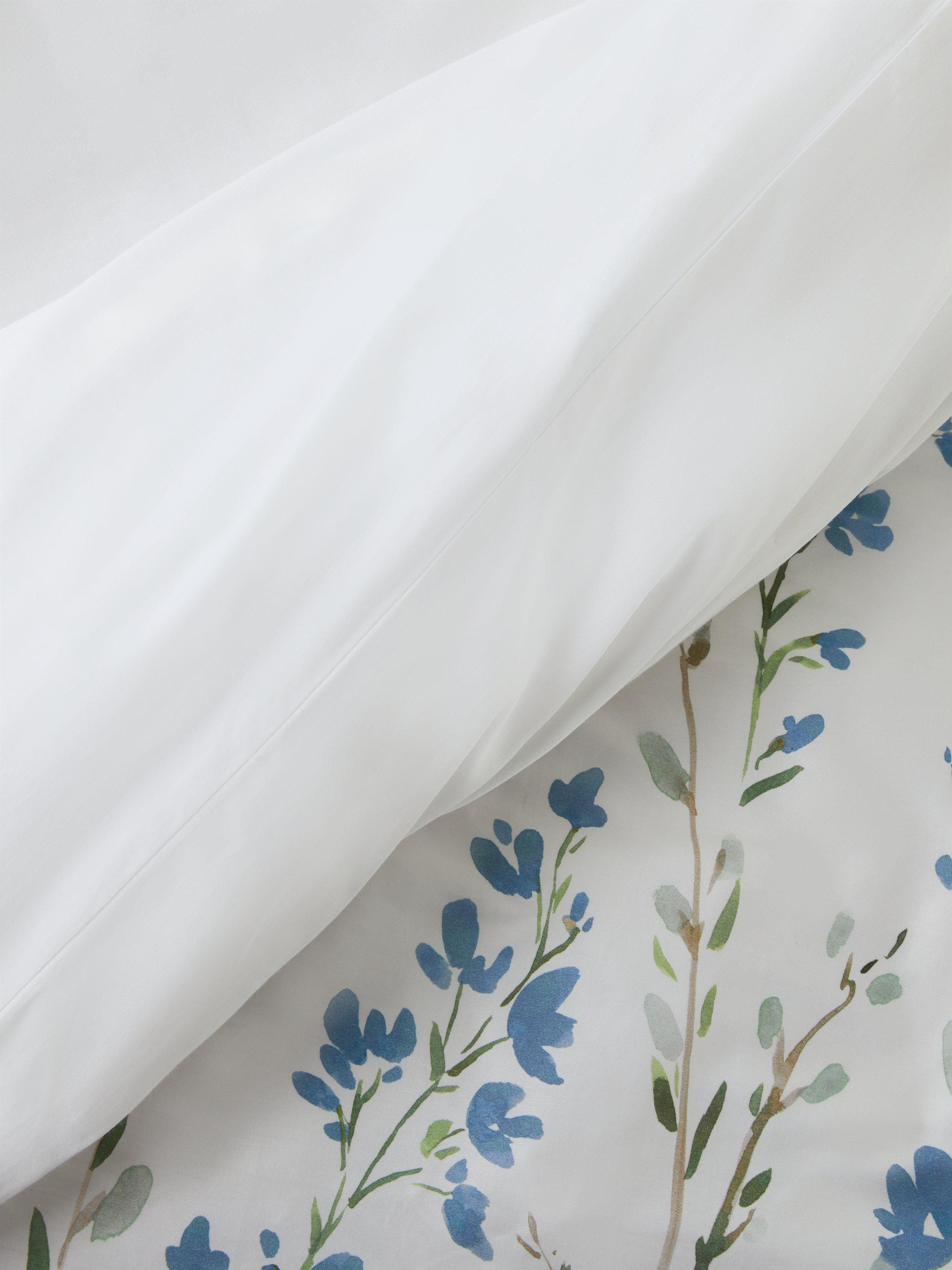 John Lewis cotton sateen duvet cover set floral border double (British brand)