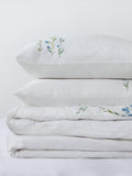 John Lewis cotton sateen duvet cover set floral border double (British brand)
