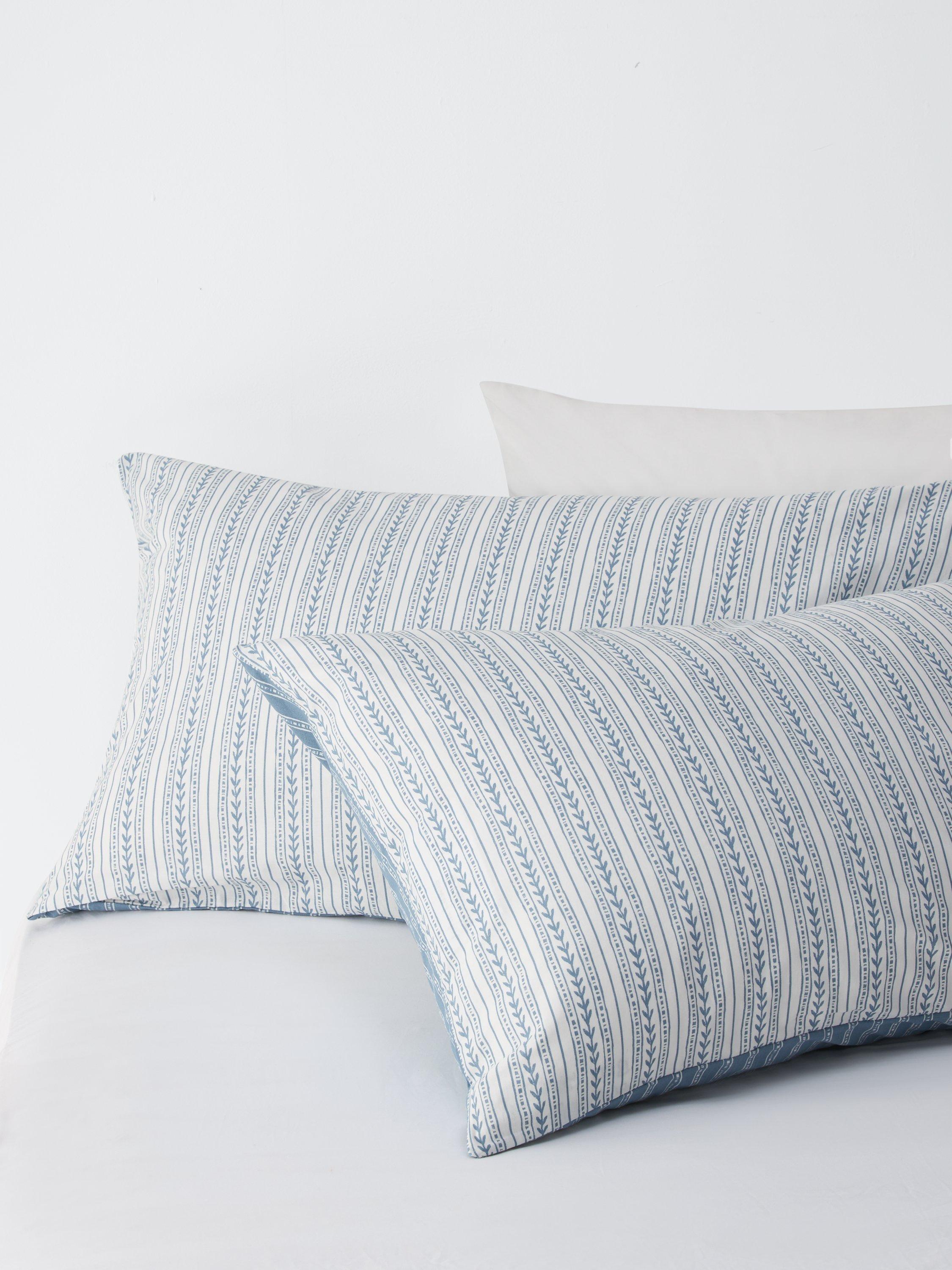 John Lewis pure cotton stripe duvet cover set double, imported from the UK