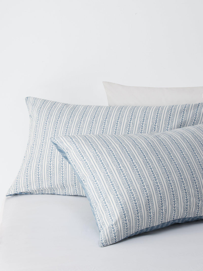 John Lewis pure cotton stripe duvet cover set double, imported from the UK