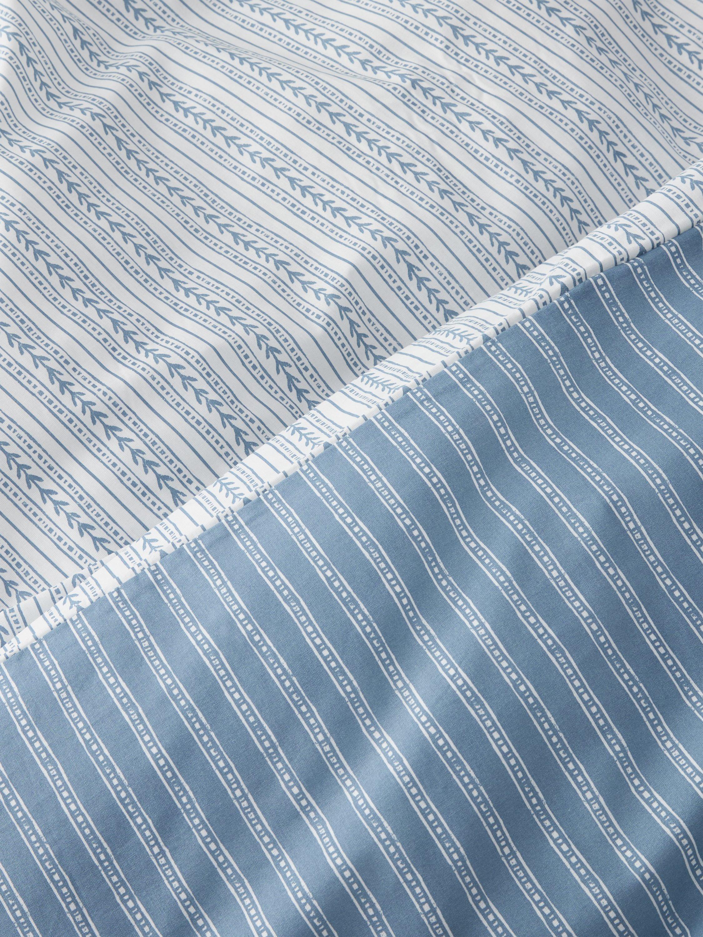 John Lewis pure cotton stripe duvet cover set double, imported from the UK