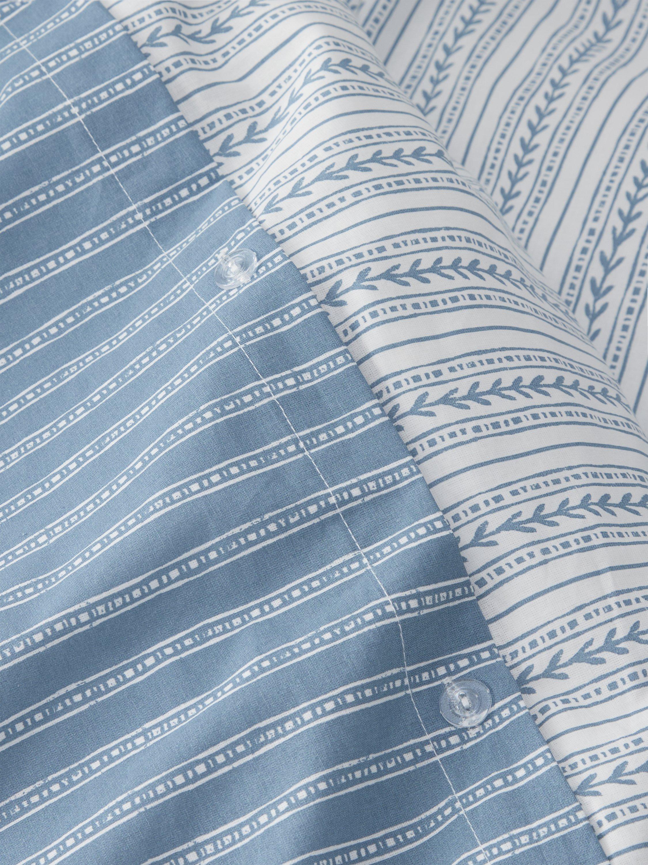 John Lewis pure cotton stripe duvet cover set double, imported from the UK