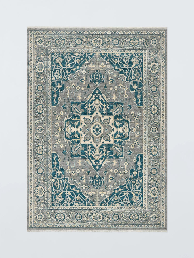 Gooch Luxury wool-rich rug blue 180x120 cm, imported from the UK