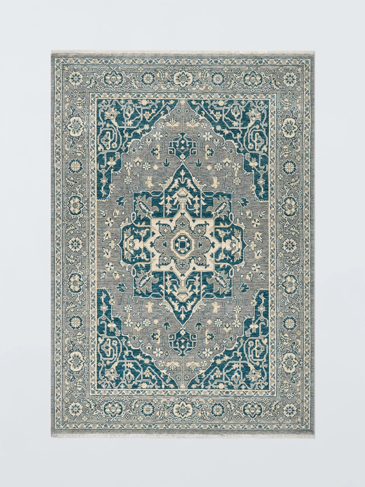 Gooch Luxury wool-rich rug blue 180x120 cm, imported from the UK