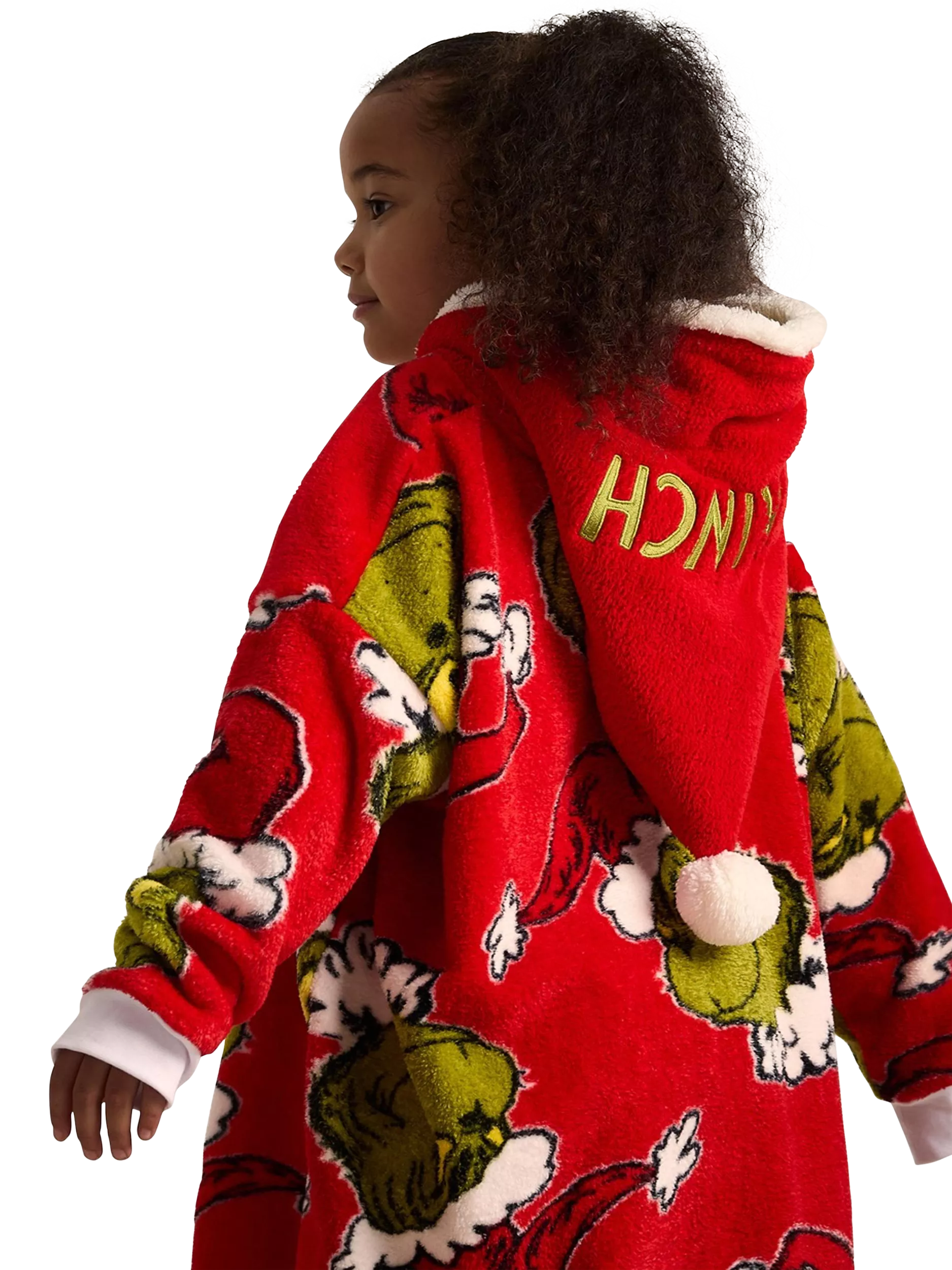 Brand Threads kids Grinch hooded blanket, imported from the UK