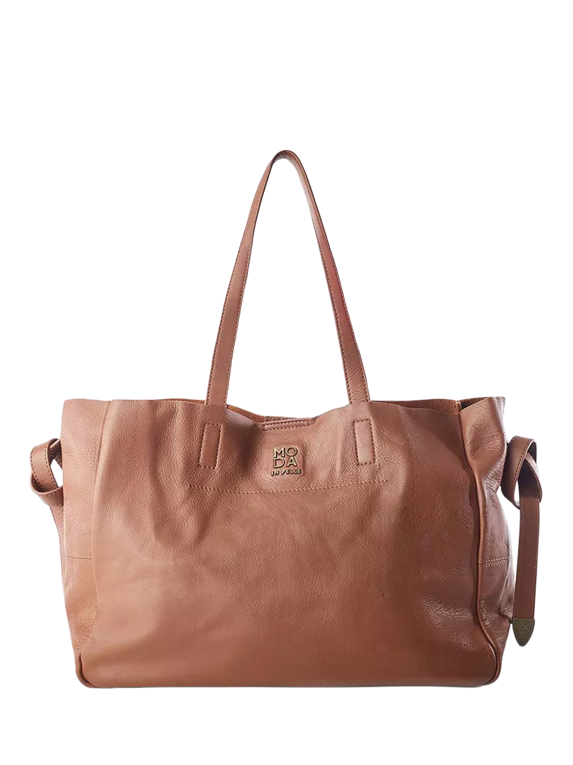 Moda in Pelle Indiana leather tote bag, imported from the UK