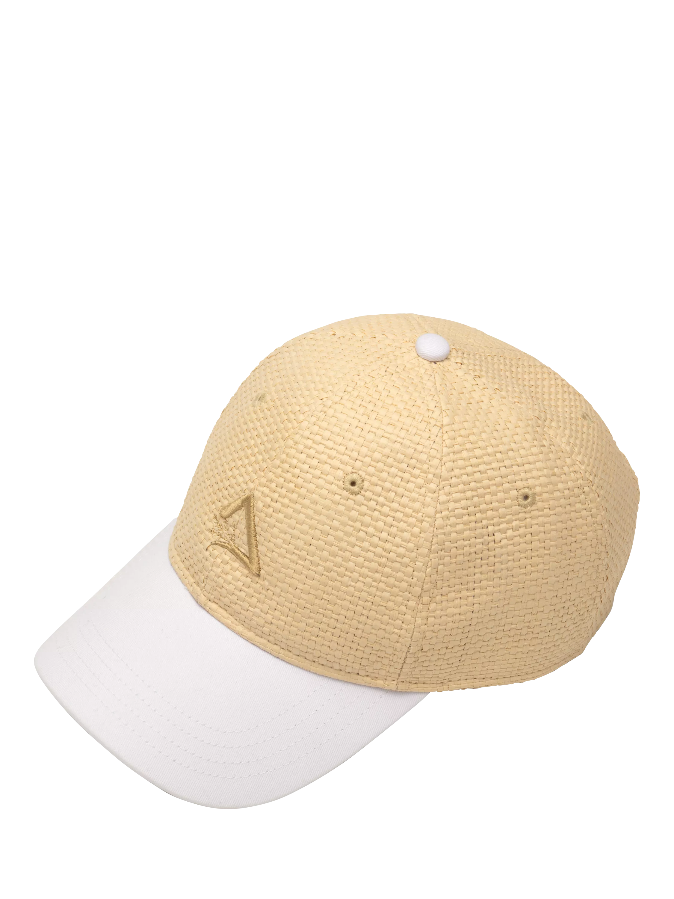 Hay Life straw baseball cap sand white - British product