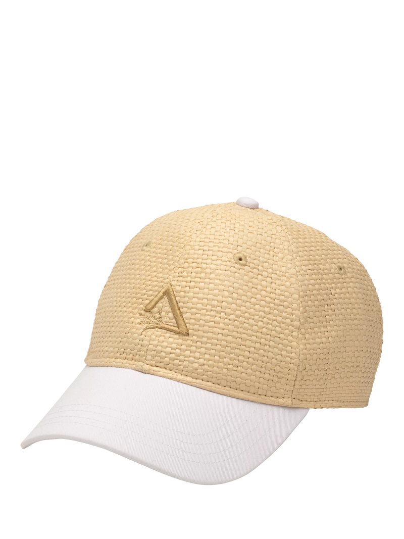 Hay Life straw baseball cap sand white - British product