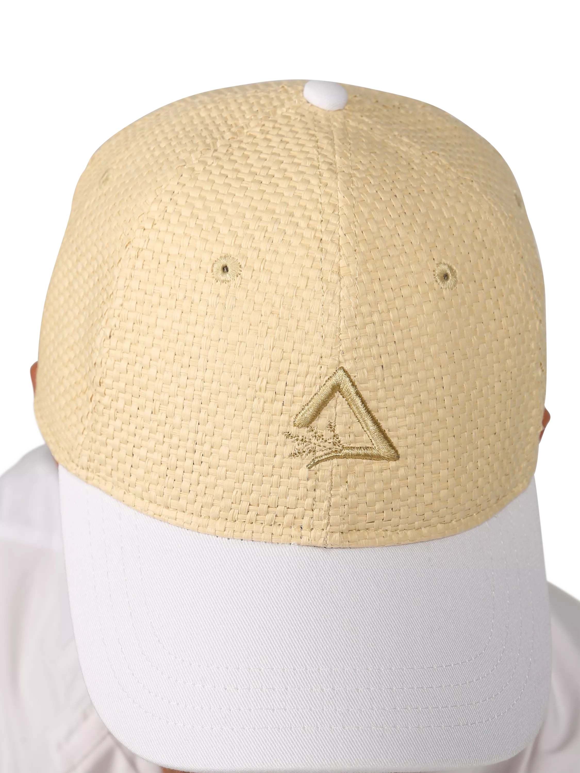 Hay Life straw baseball cap sand white - British product