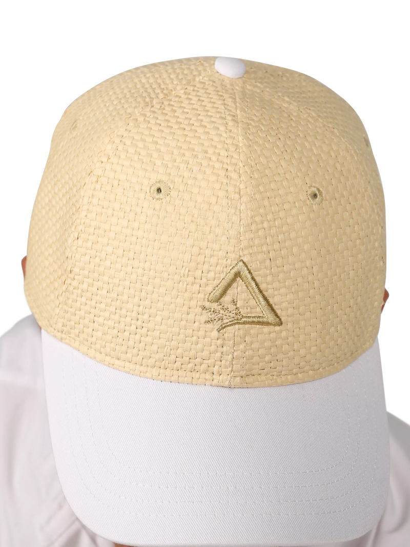 Hay Life straw baseball cap sand white - British product