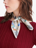Longchamp Forêt silk square scarf 50x50cm - British product