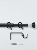 John Lewis extendable metal curtain pole kit with disc finial, 19mm diameter, UK version