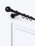 John Lewis extendable metal curtain pole kit with ball finial, 28mm diameter, UK version