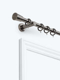 Extendable Metal Curtain Pole Kit with Cone Finial 28mm Diameter