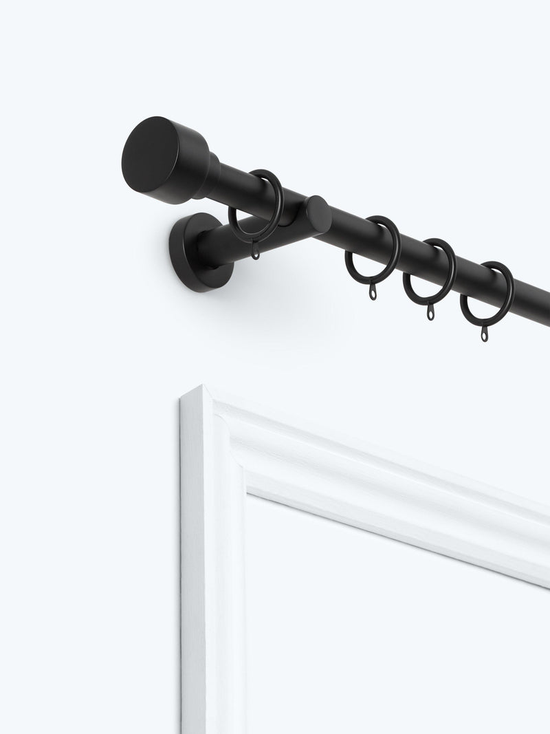 John Lewis extendable metal curtain pole kit with stud finial, 28mm diameter, UK version