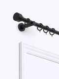 John Lewis Extendable Metal Curtain Pole Kit with Stud Finial, Dia.28mm