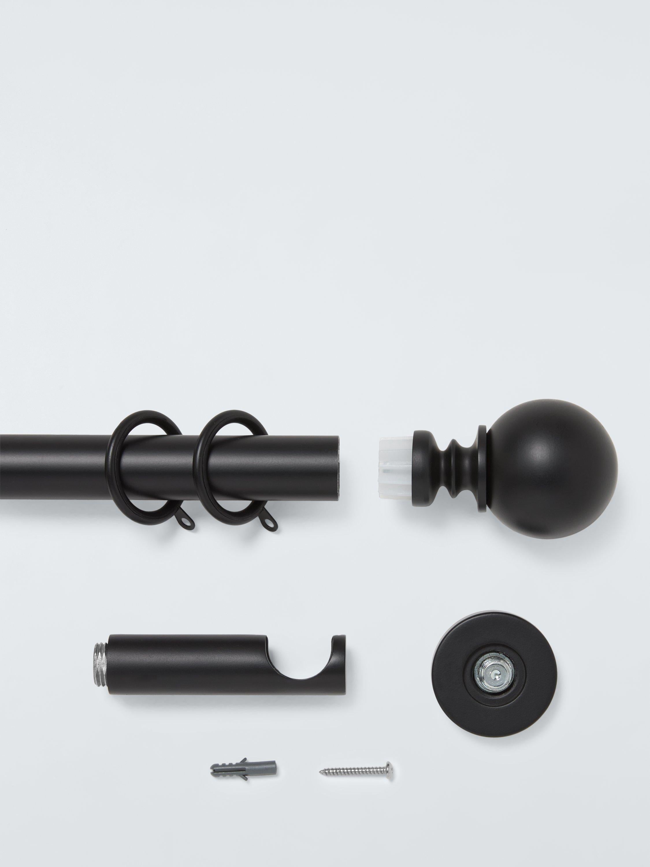 John Lewis Vorhangstangen-Set Kugel-Endstück, fest, Metall, 28mm, UK-Version
