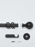 John Lewis Vorhangstangen-Set Kugel-Endstück, fest, Metall, 28mm, UK-Version