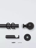 John Lewis curtain pole kit ball finial fixed metal 28mm, UK version