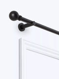 Fixed Eyelet Metal Curtain Pole Kit with Ball Finial, 28mm Diameter