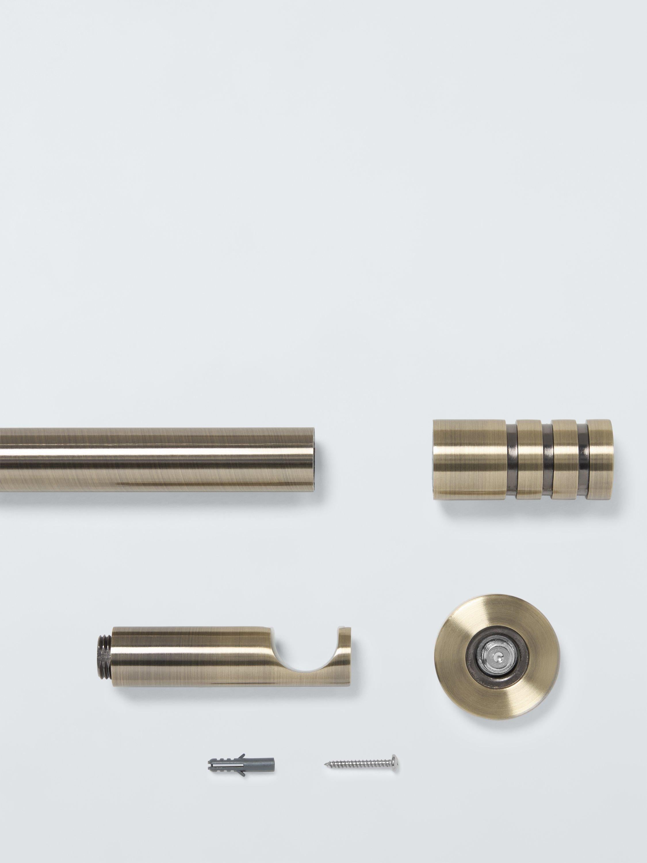 John Lewis curtain pole kit barrel finial 28mm, UK version