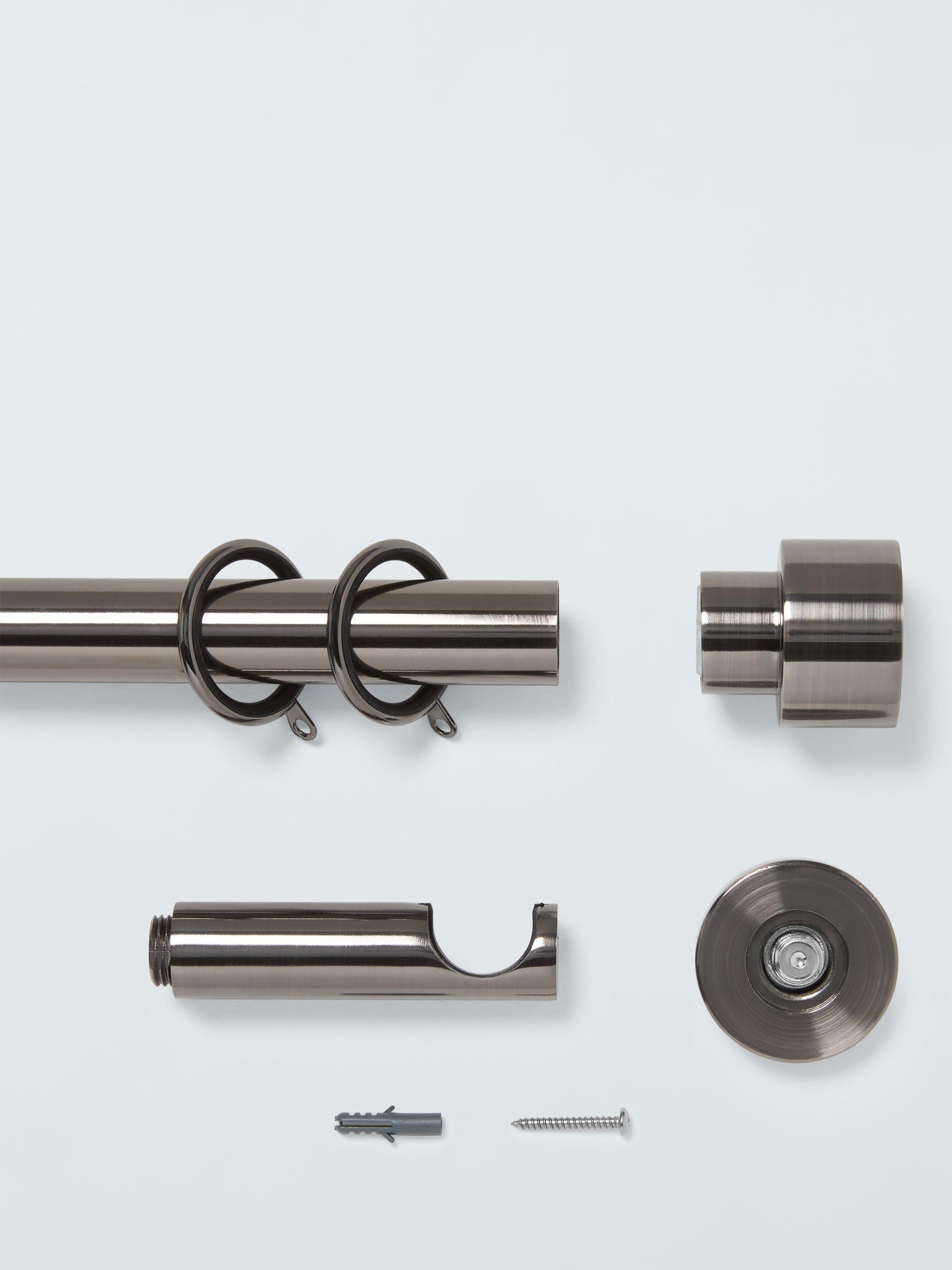 John Lewis curtain pole kit with stud finial, 28mm diameter, UK version