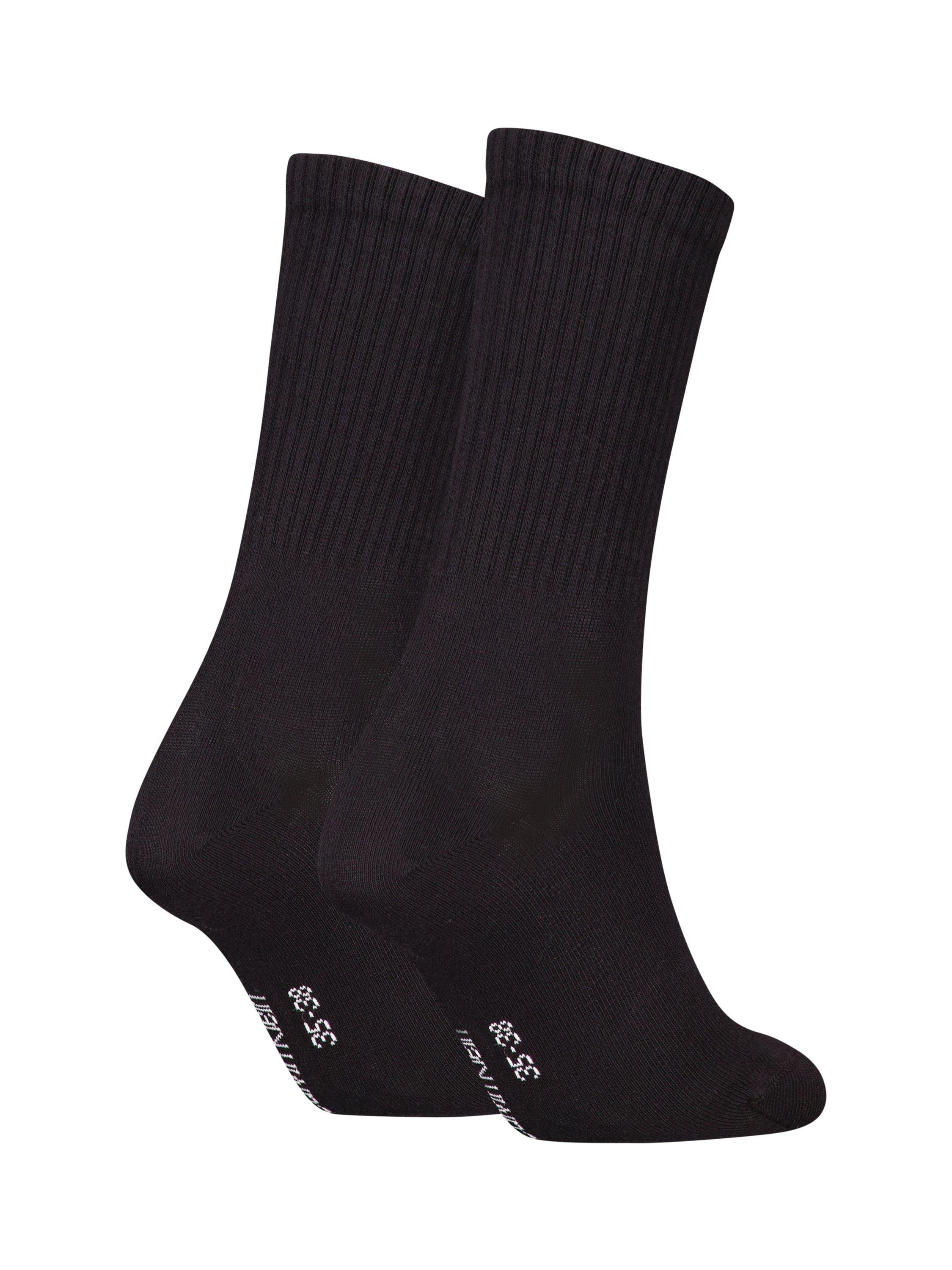 Calvin Klein ribbed socks black organic cotton (British brand)