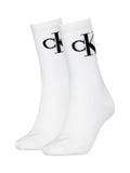 Calvin Klein weiße Ripp-Socken, UK-Version
