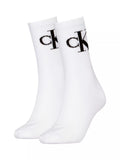 Calvin Klein Ripp-Socken Weiß Crew Socks