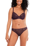 Maison Lejaby Vertige Lace Bikini Knickers, Grape