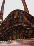 Rodd & Gunn chocolate leather weekender bag - British product