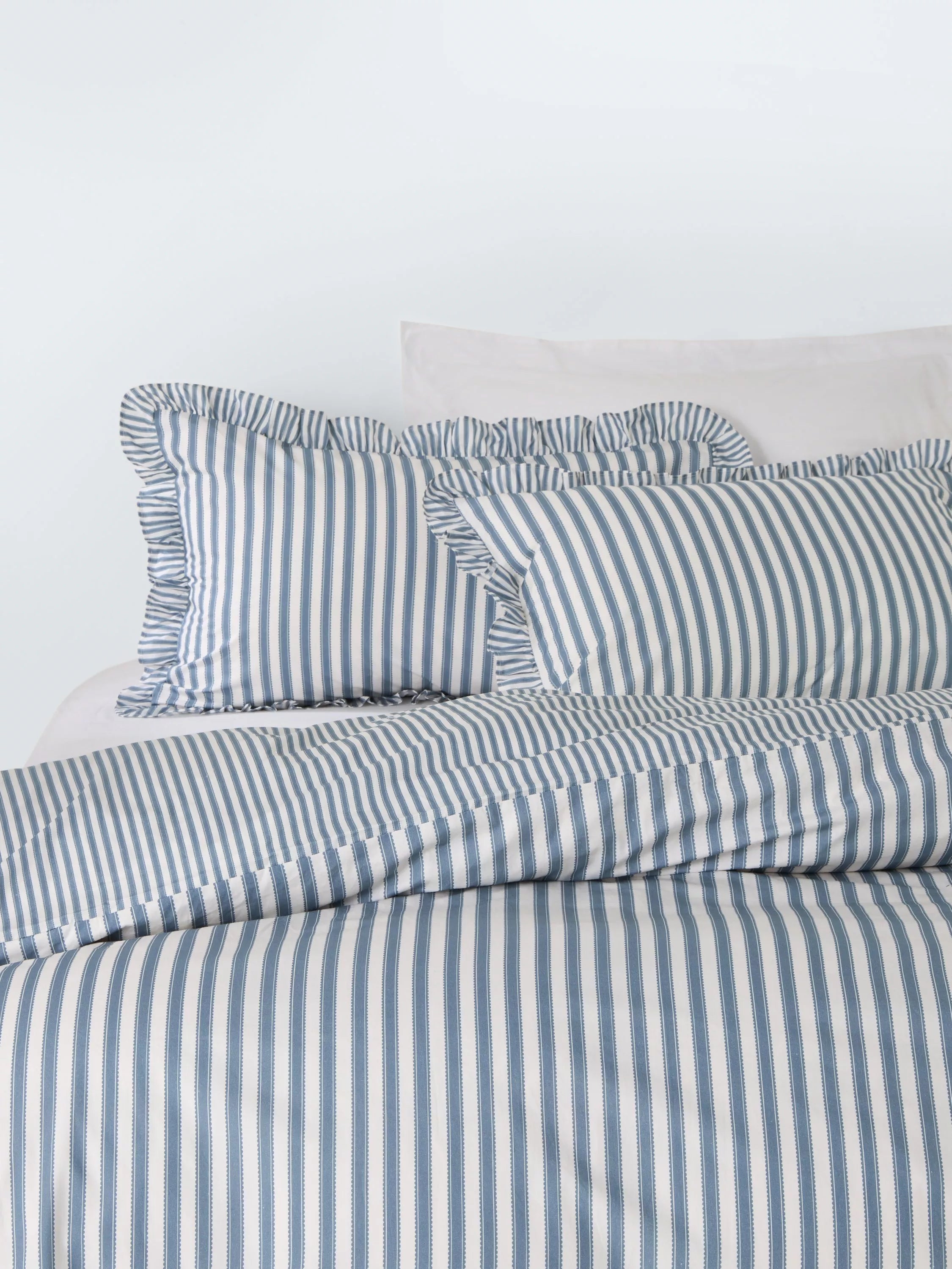 John Lewis Sanderson duvet cover set double pinstripe (British brand)