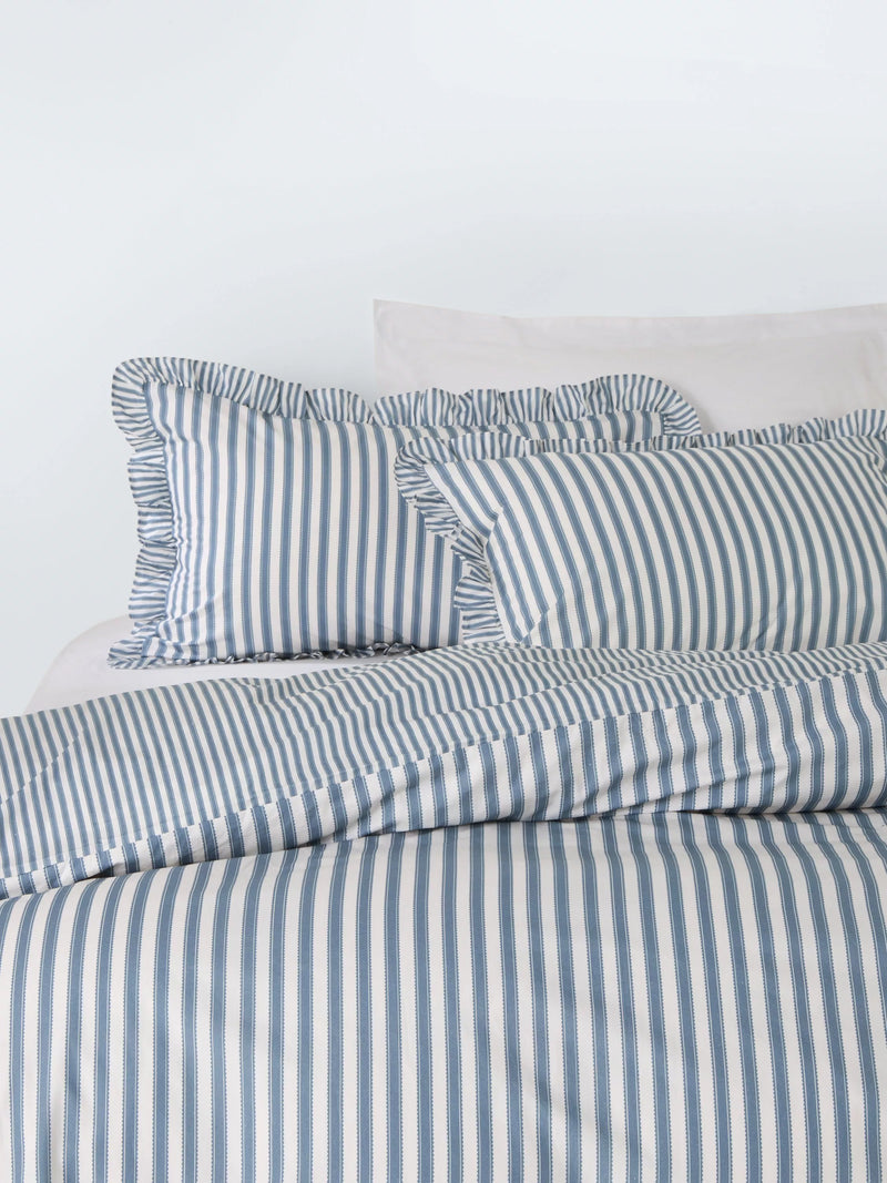 John Lewis Sanderson duvet cover set double pinstripe (British brand)