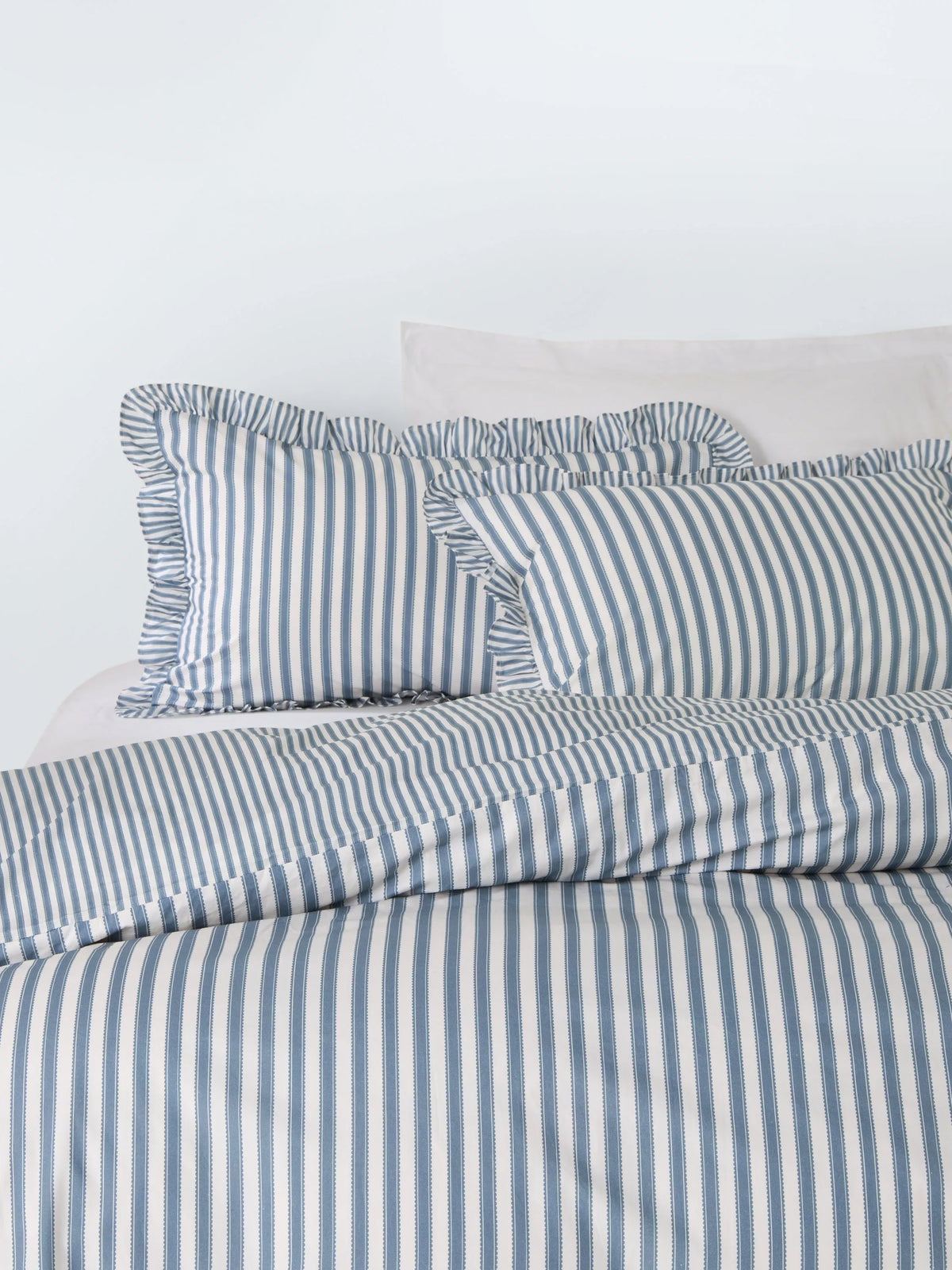 John Lewis Sanderson duvet cover set double pinstripe (British brand)
