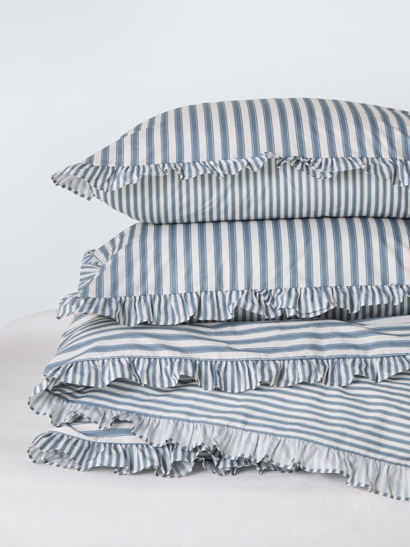 John Lewis Sanderson duvet cover set double pinstripe (British brand)