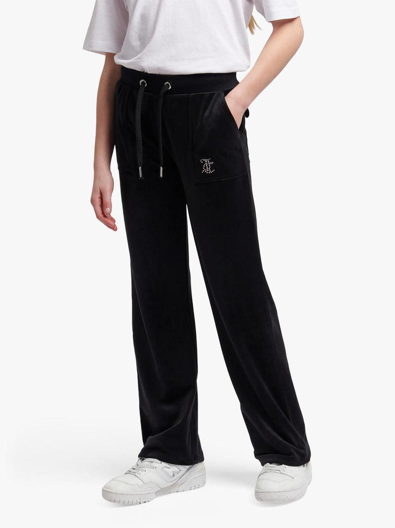 Juicy Couture Kids Diamante Wide Leg Joggers, UK version