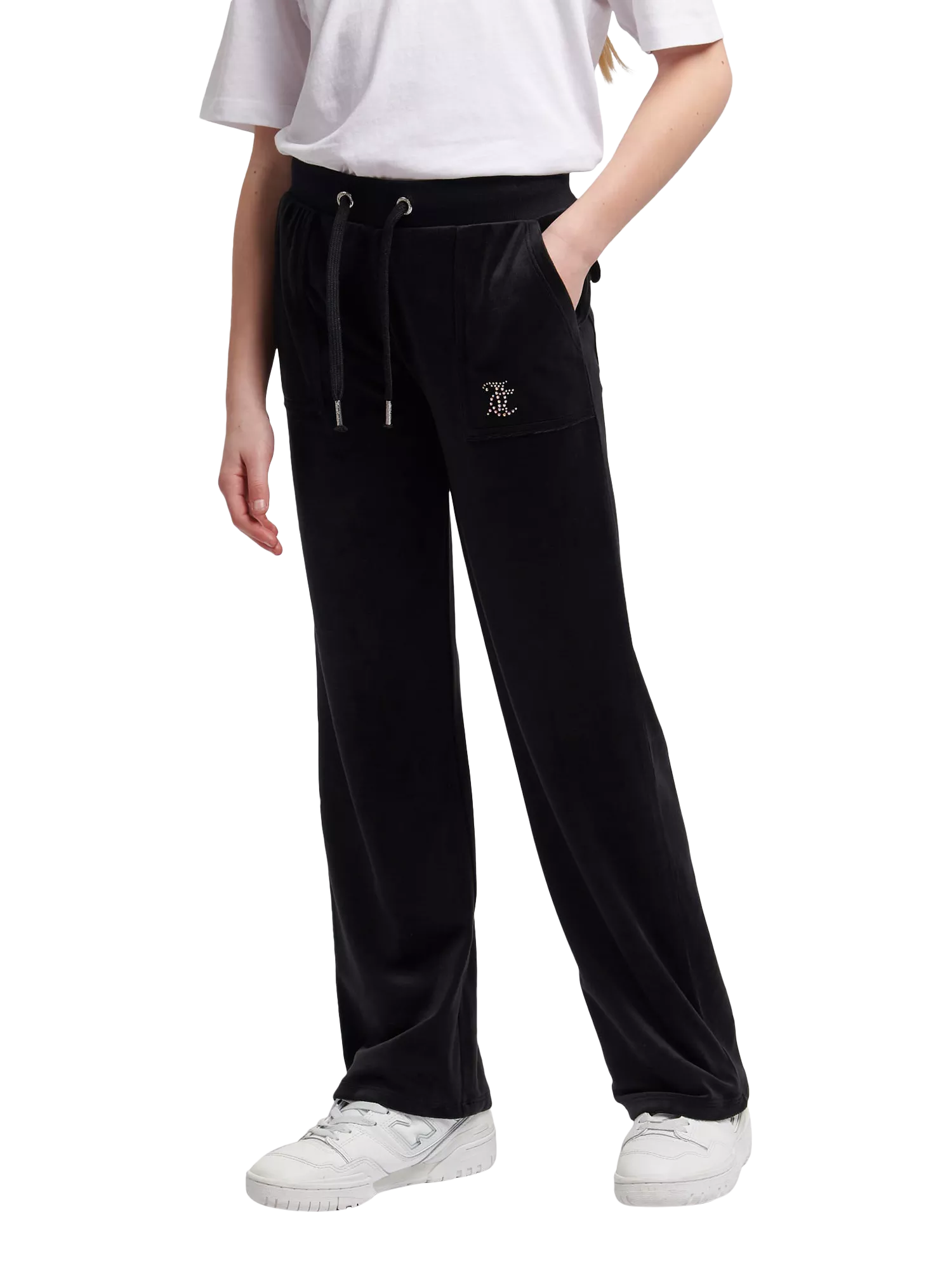 Juicy Couture Kids Diamante Wide Leg Joggers, UK version