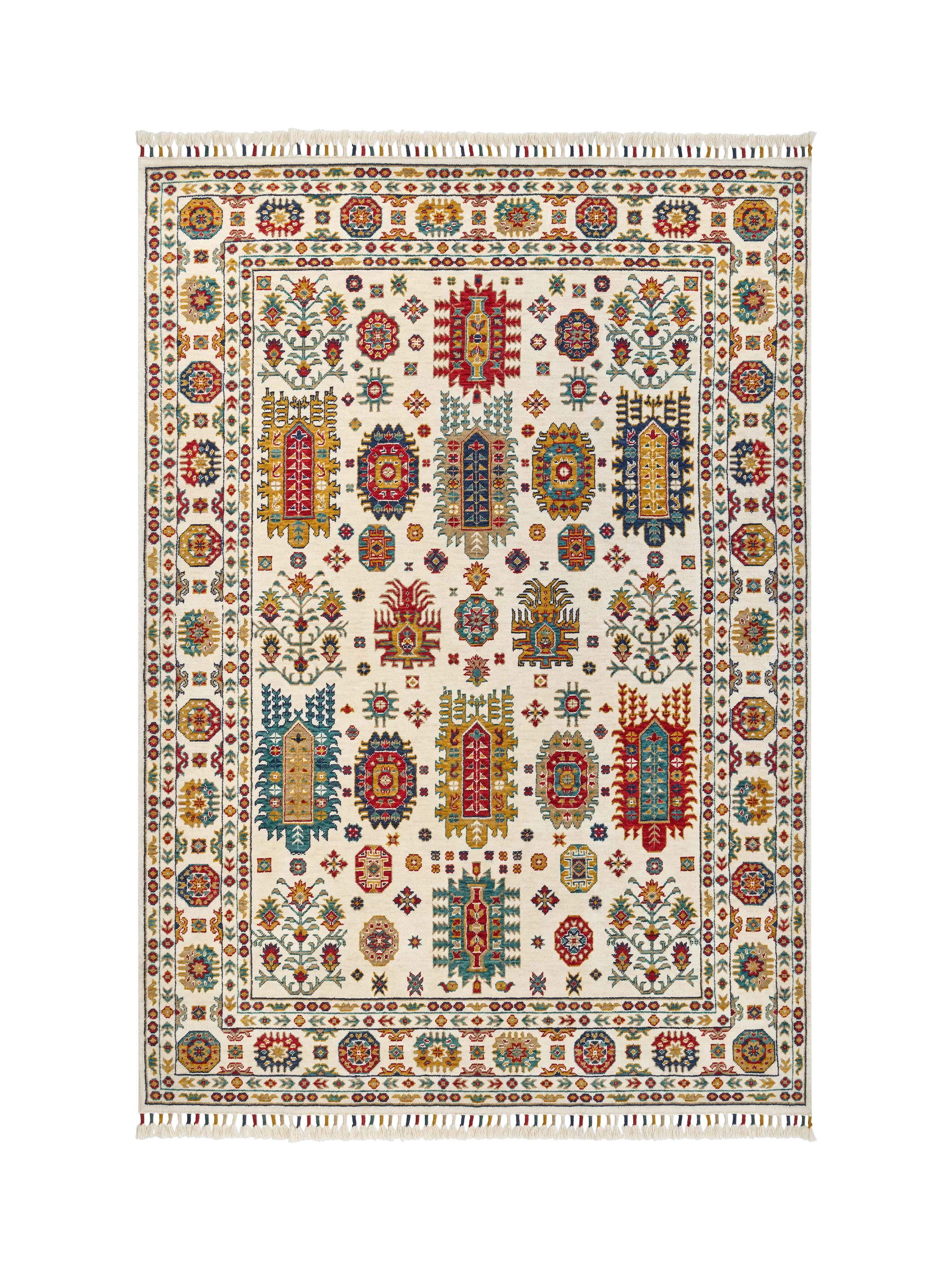 Gooch Luxury Malaki Wool Rich Rug, Ivory, L230 x W160cm