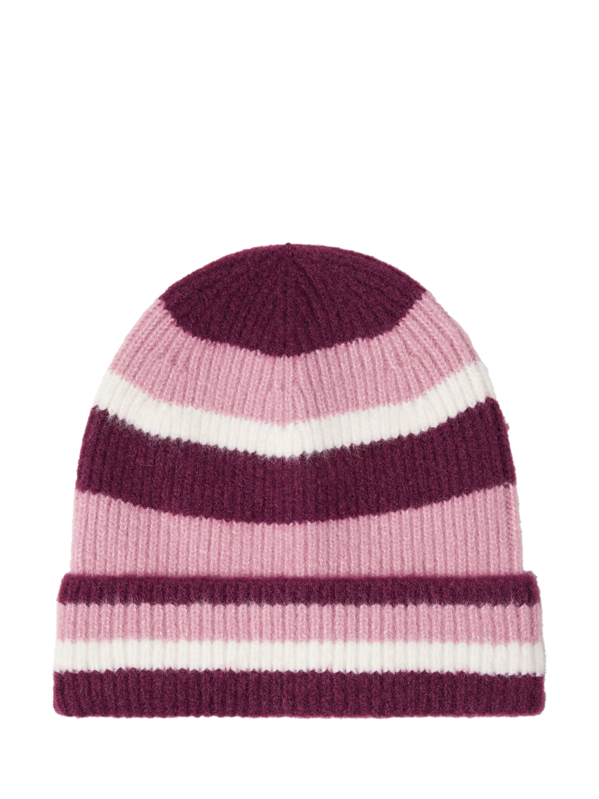 Lindex Kids Multi Stripe Wool Blend Beanie Hat, UK version