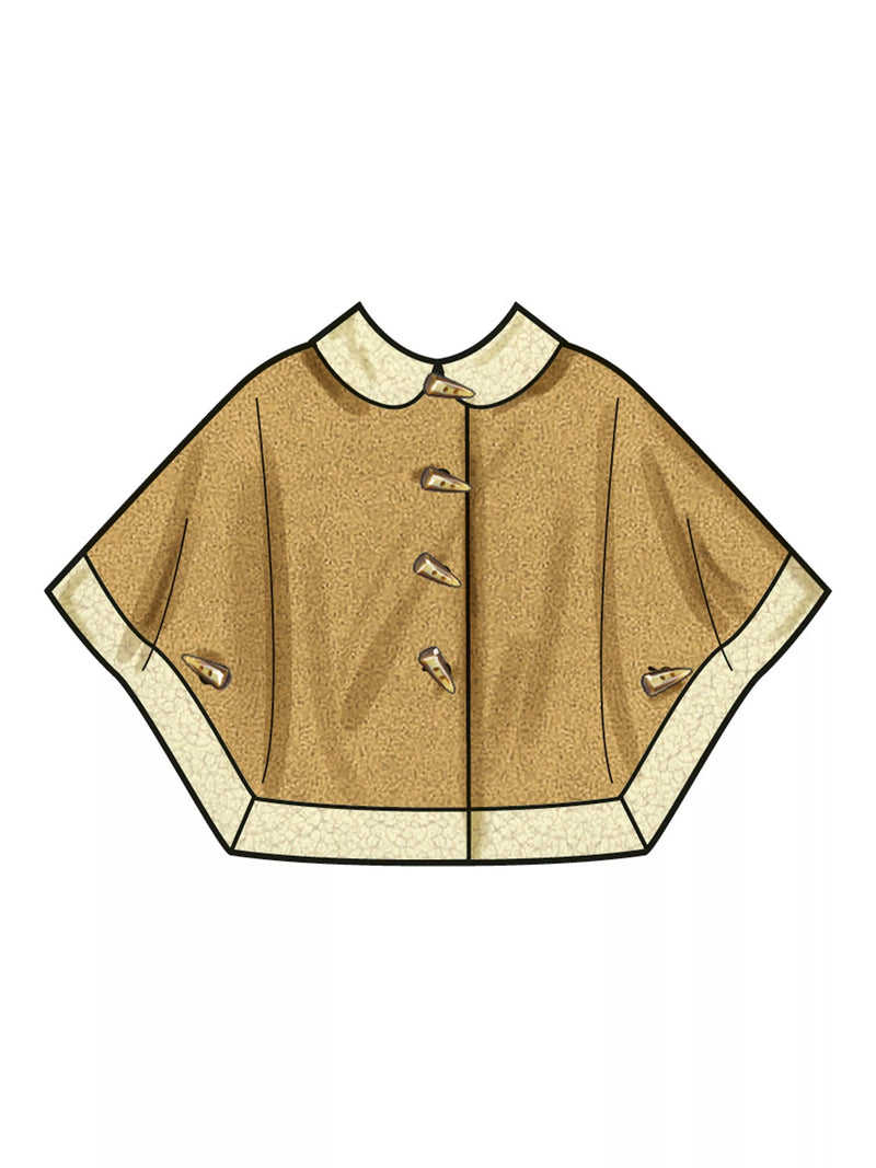 Simplicity children's poncho sewing pattern S3043 (British brand)