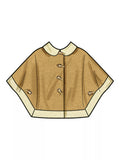 Simplicity children's poncho sewing pattern S3043 (British brand)