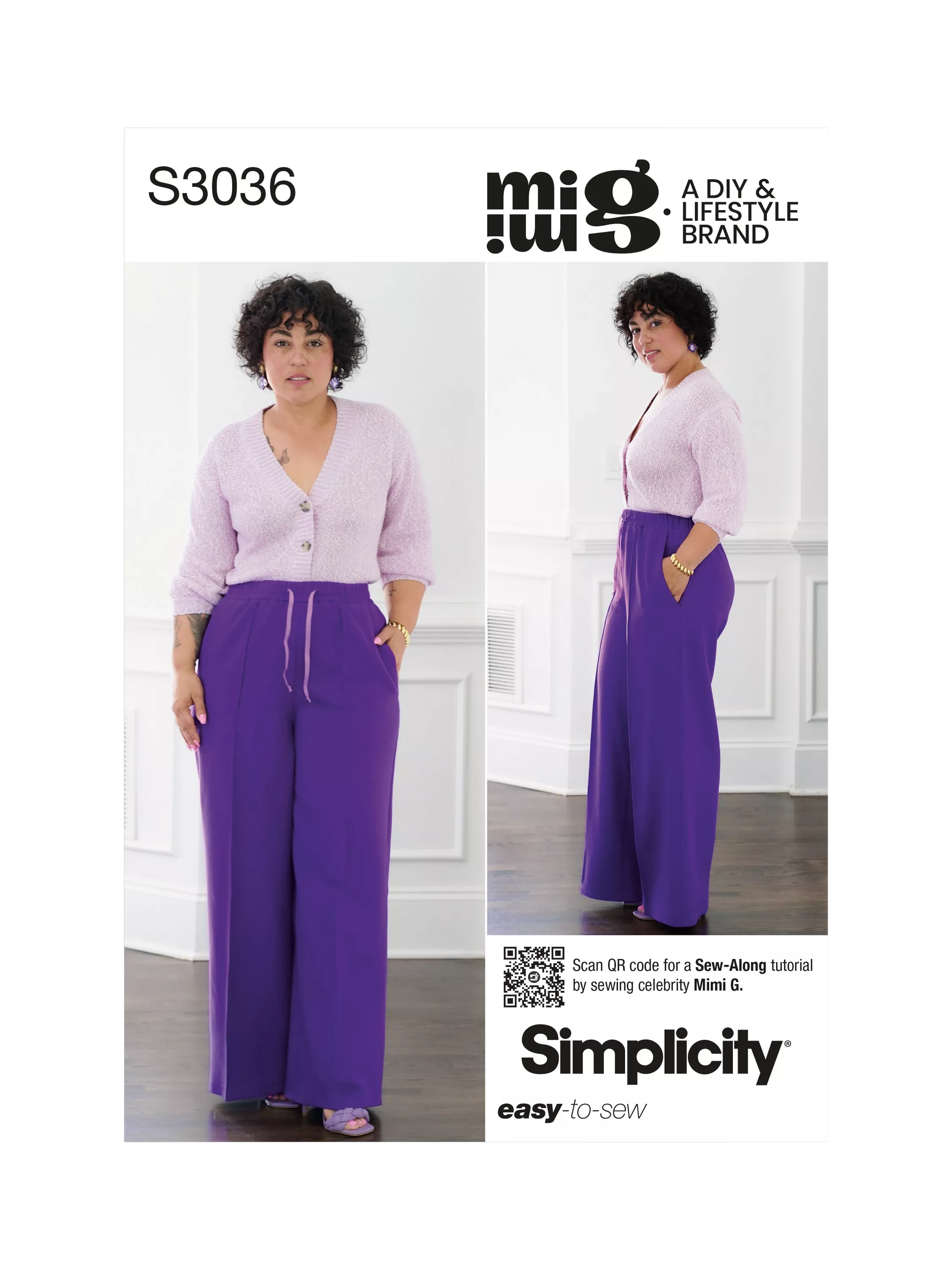 Simplicity Misses' Jogger Pants sewing pattern S3036 (British brand)