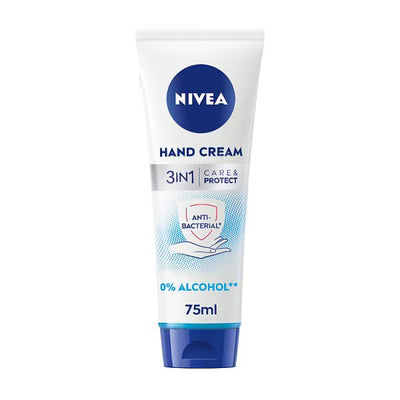 NIVEA Care &amp; Protect 3 in 1 Anti-Bacterial Hand Cream 75ml