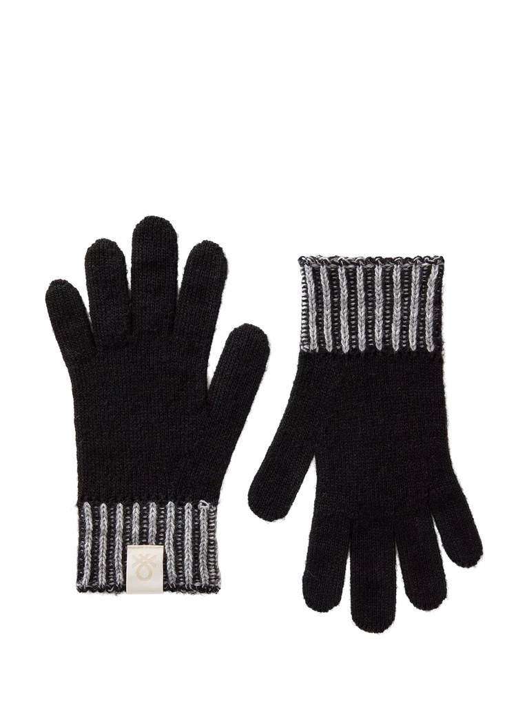 Benetton Kids' Mouliné Wool Gloves