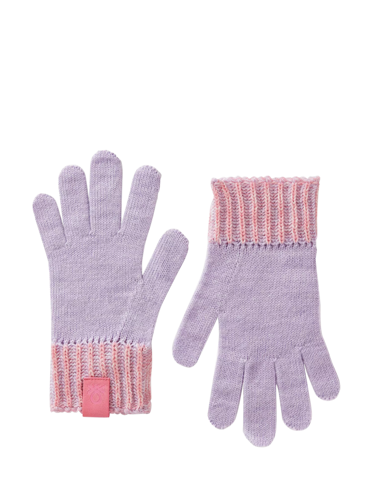 Benetton Kids' Mouliné Wool Gloves