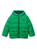 Benetton Kids' Faux Down Puffer Jacket, Intense Green